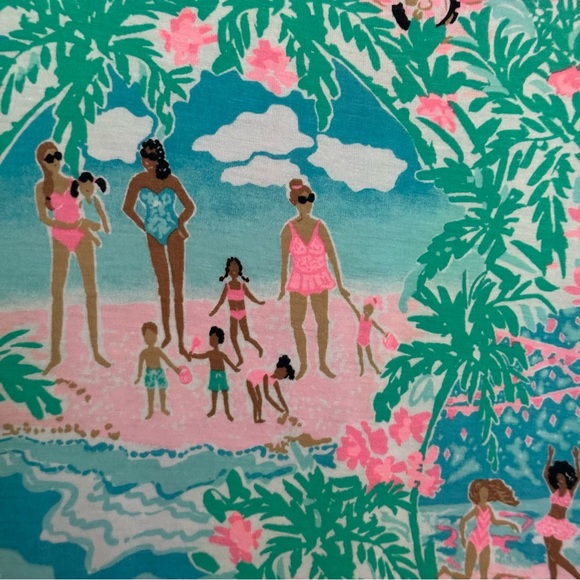 Lilly Pulitzer Vibrant Green and Pink Top - Picture 7 of 10
